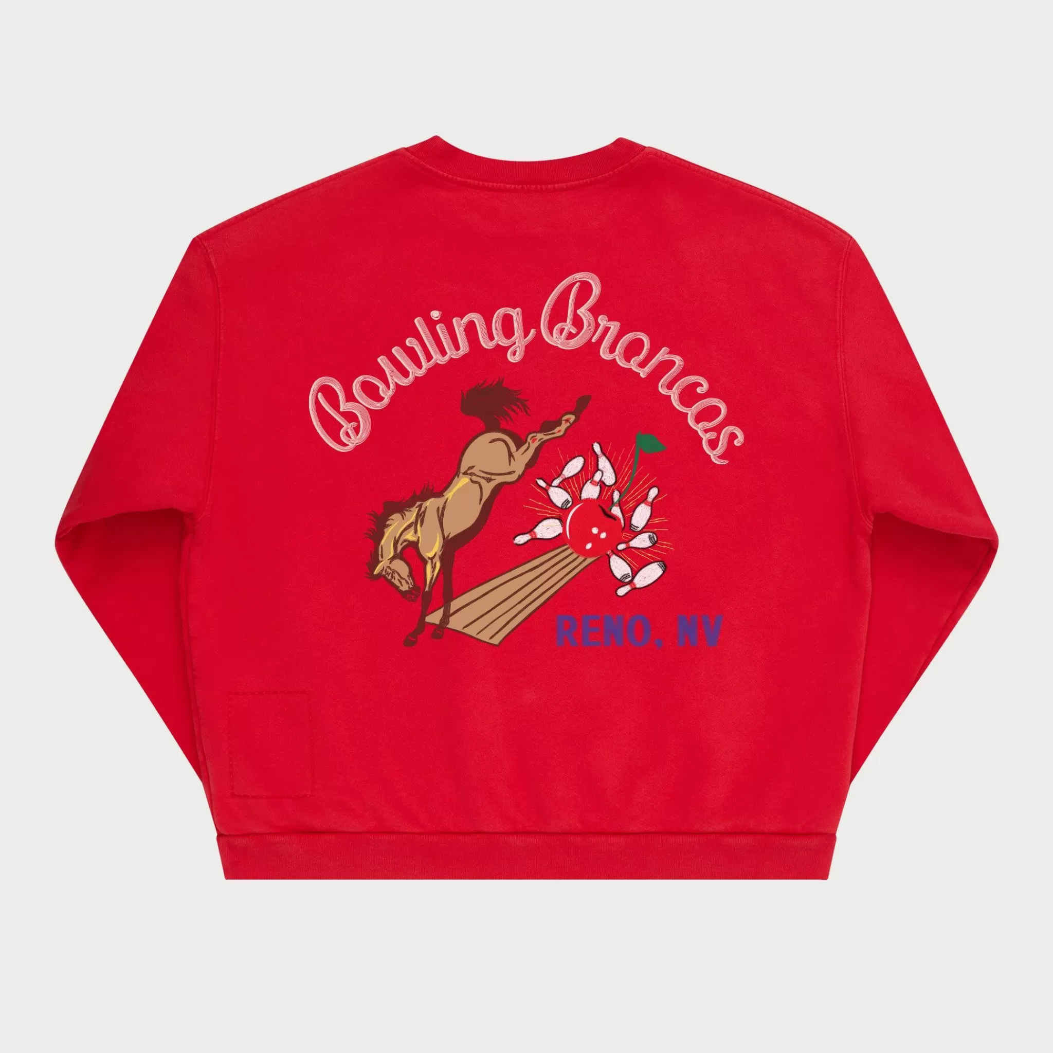 Cherry Bowling Broncos Crewneck (Cardinal)* Sweat-Shirts