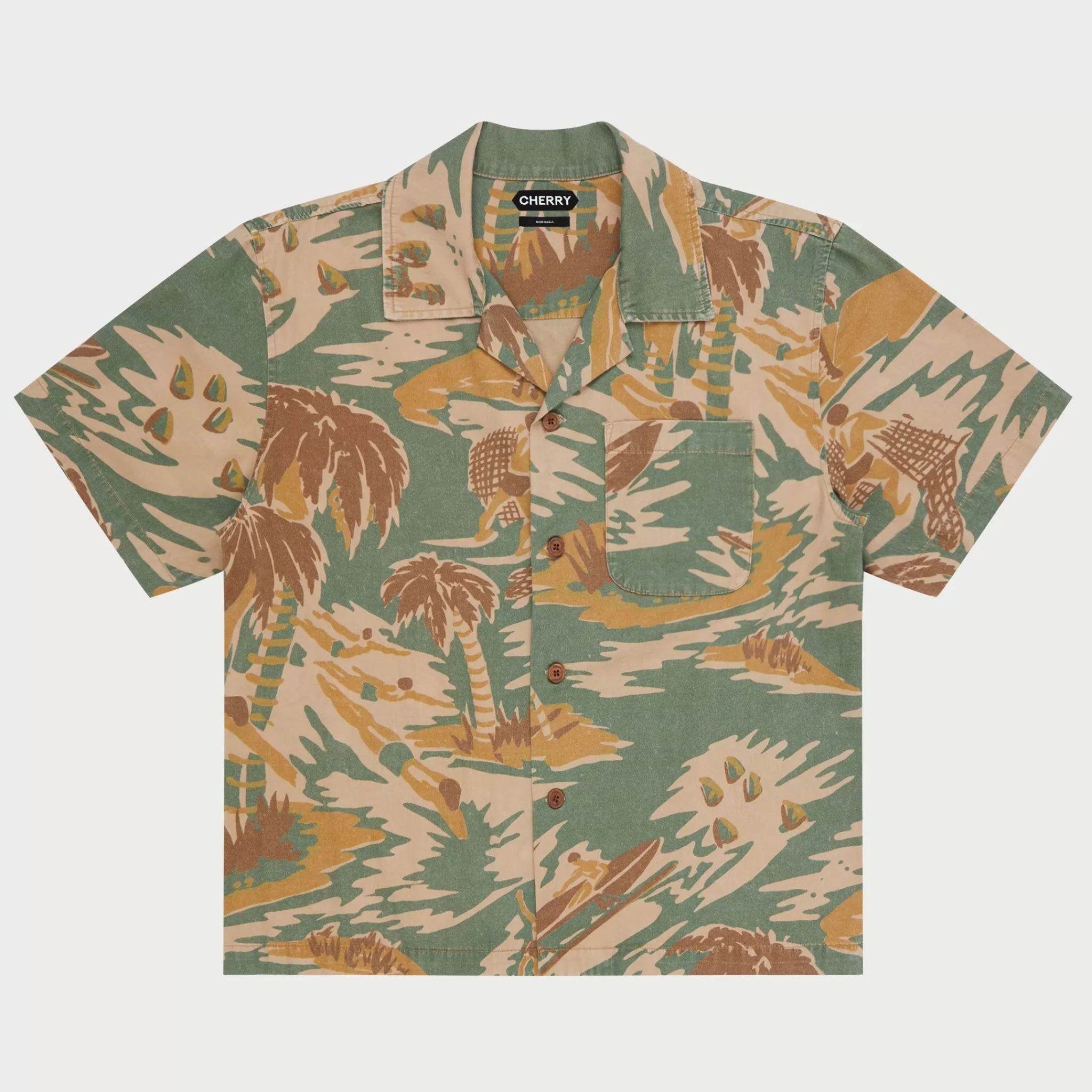 Cherry Chemise De Vacances Safari (Camo)* Chemise