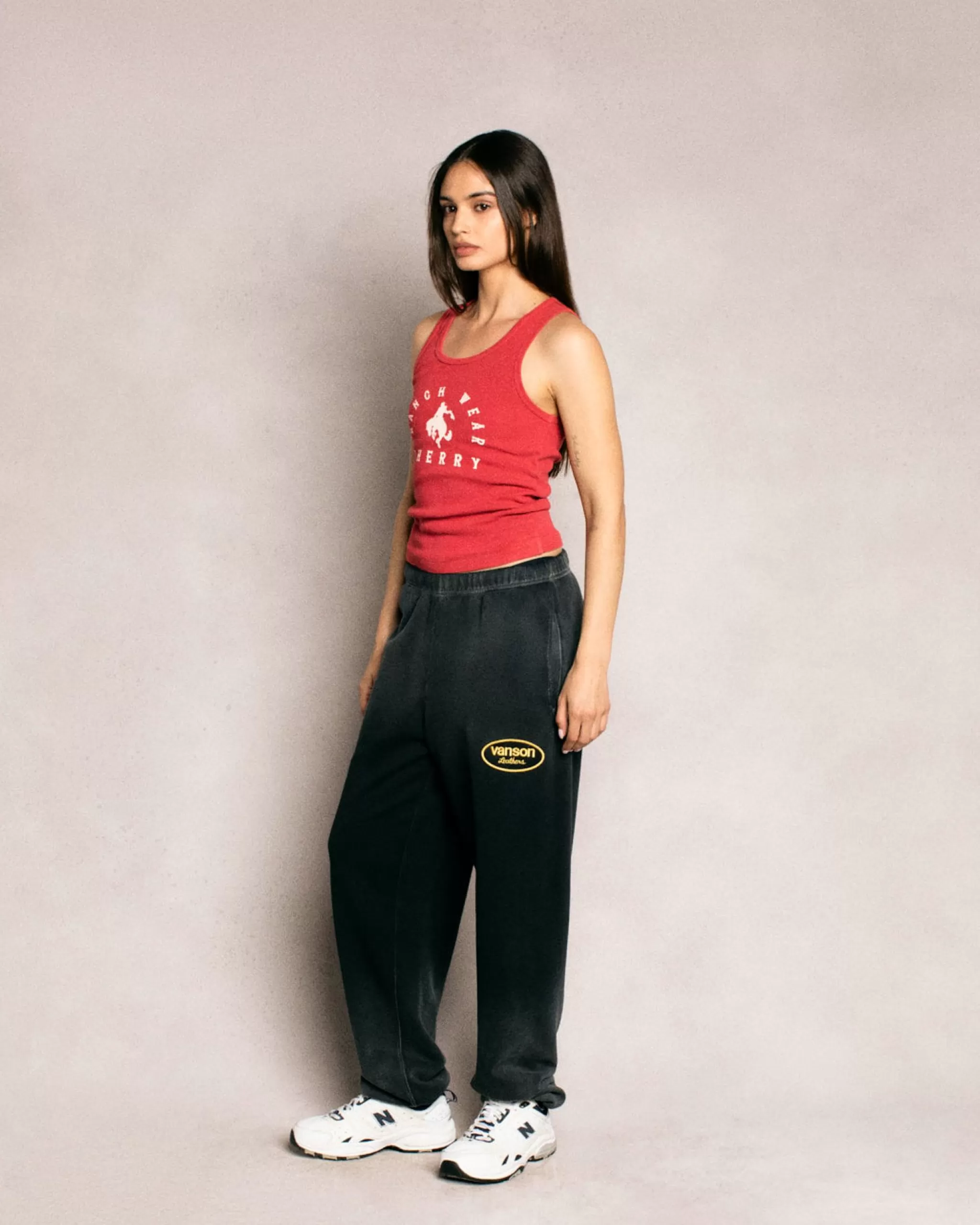 Cherry Debardeur Ranch Wear (Rouge Vintage)* Aux Femmes