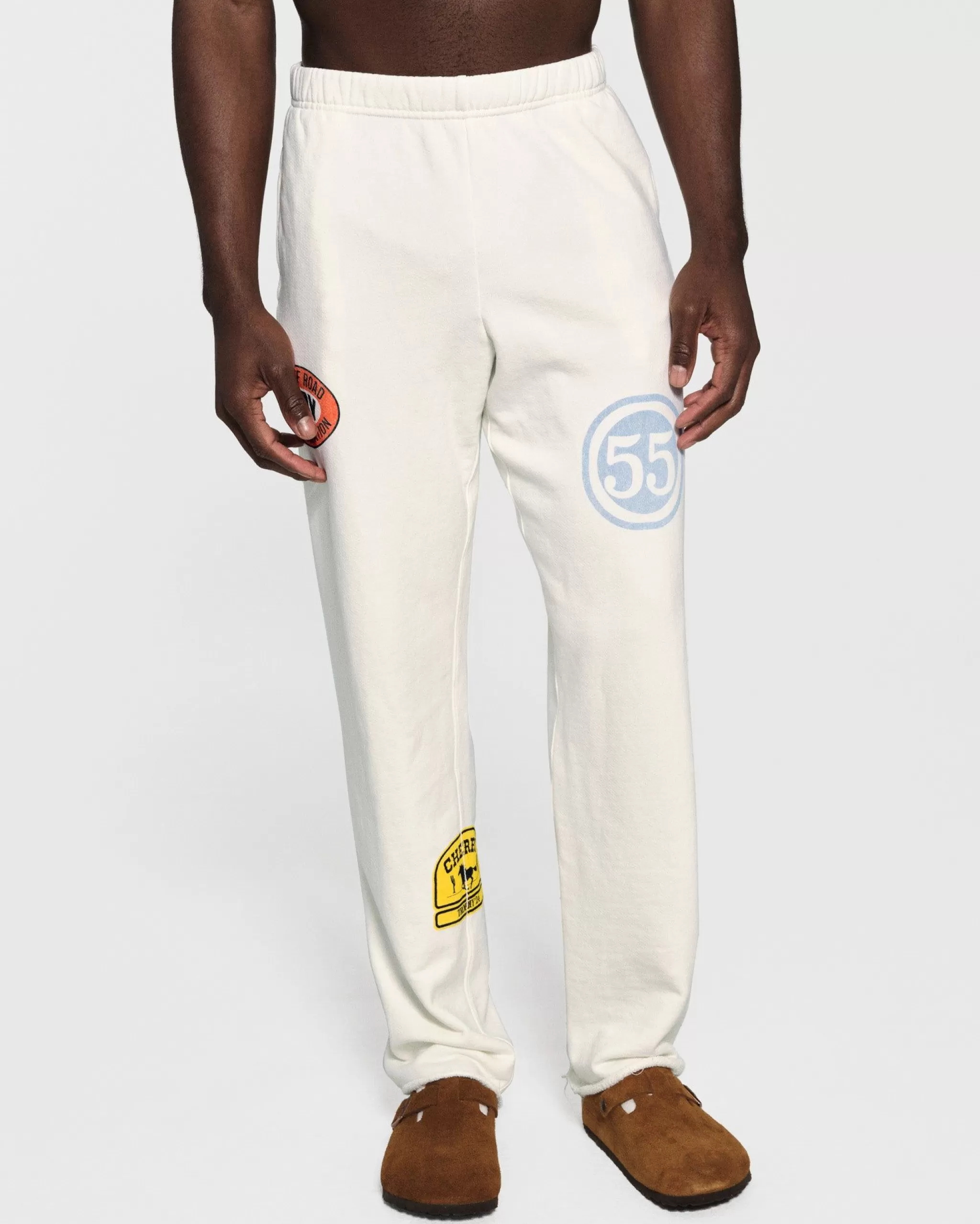 Cherry Pantalon De Survetement Off Road Raw Edge (Blanc Vintage)* Les Pantalons De Survetement