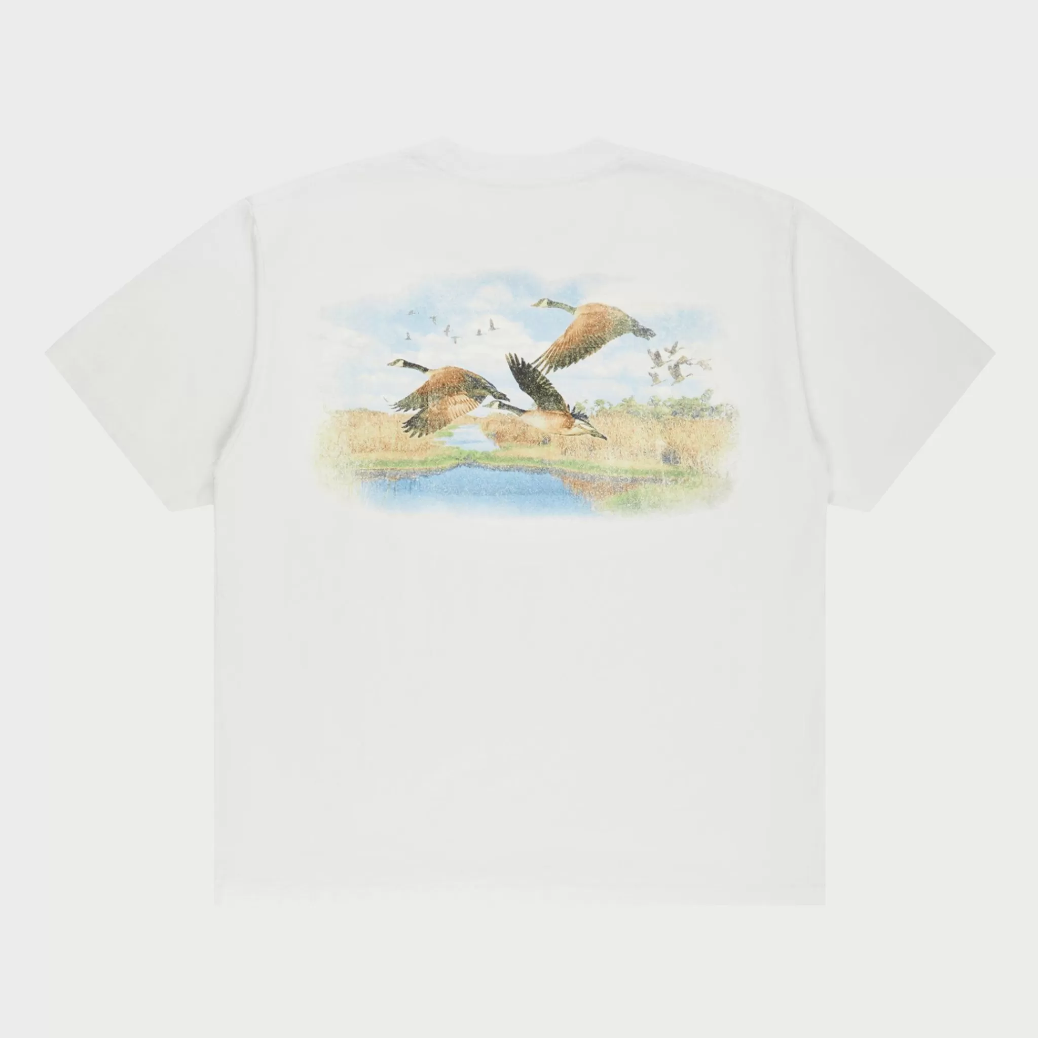 Cherry T-Shirt A Poche Flying Geese (Blanc)* T-Shirts Et Manches Longues