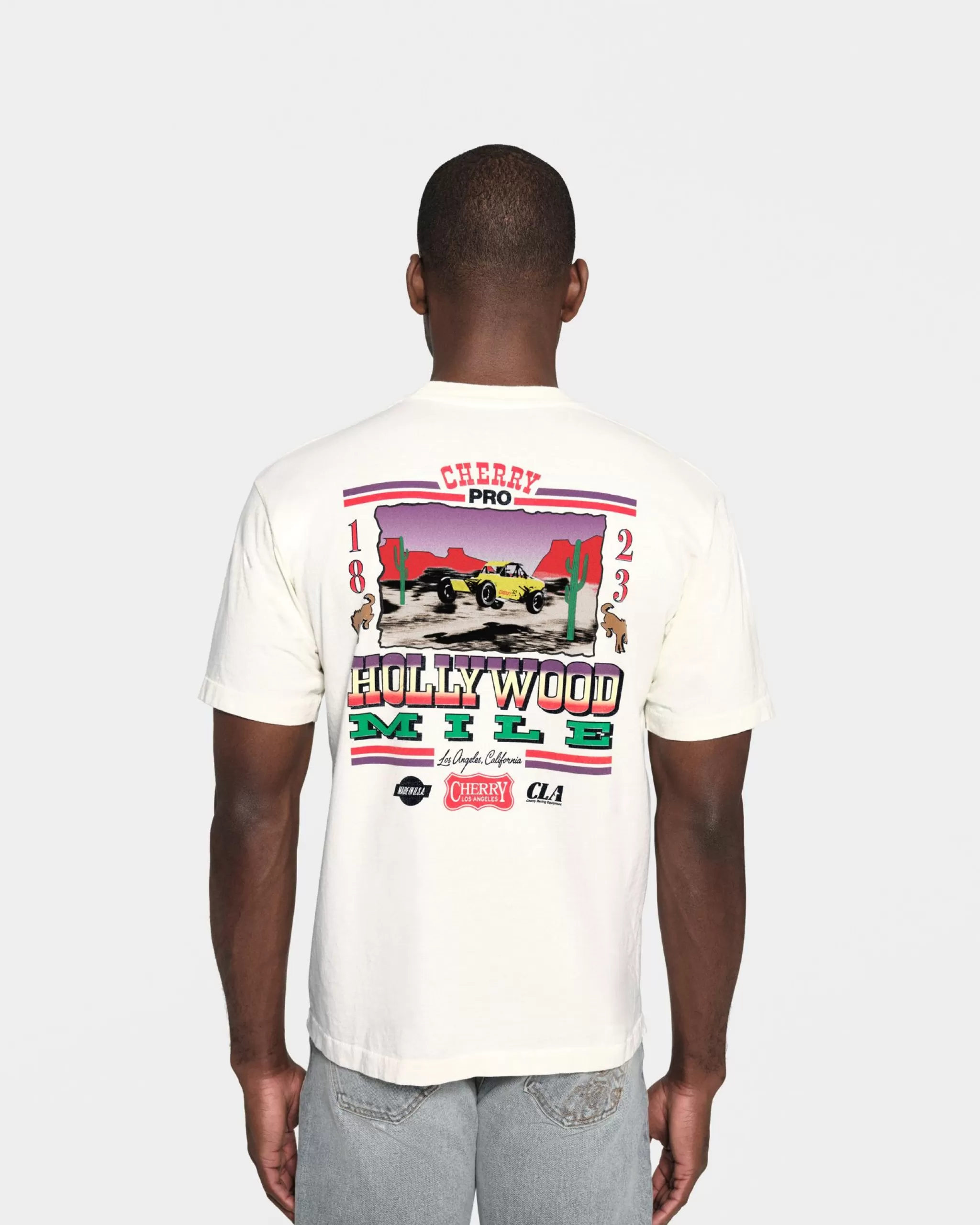 Cherry T-Shirt A Poche Hollywood Mile (Blanc Vintage)* T-Shirts Et Manches Longues