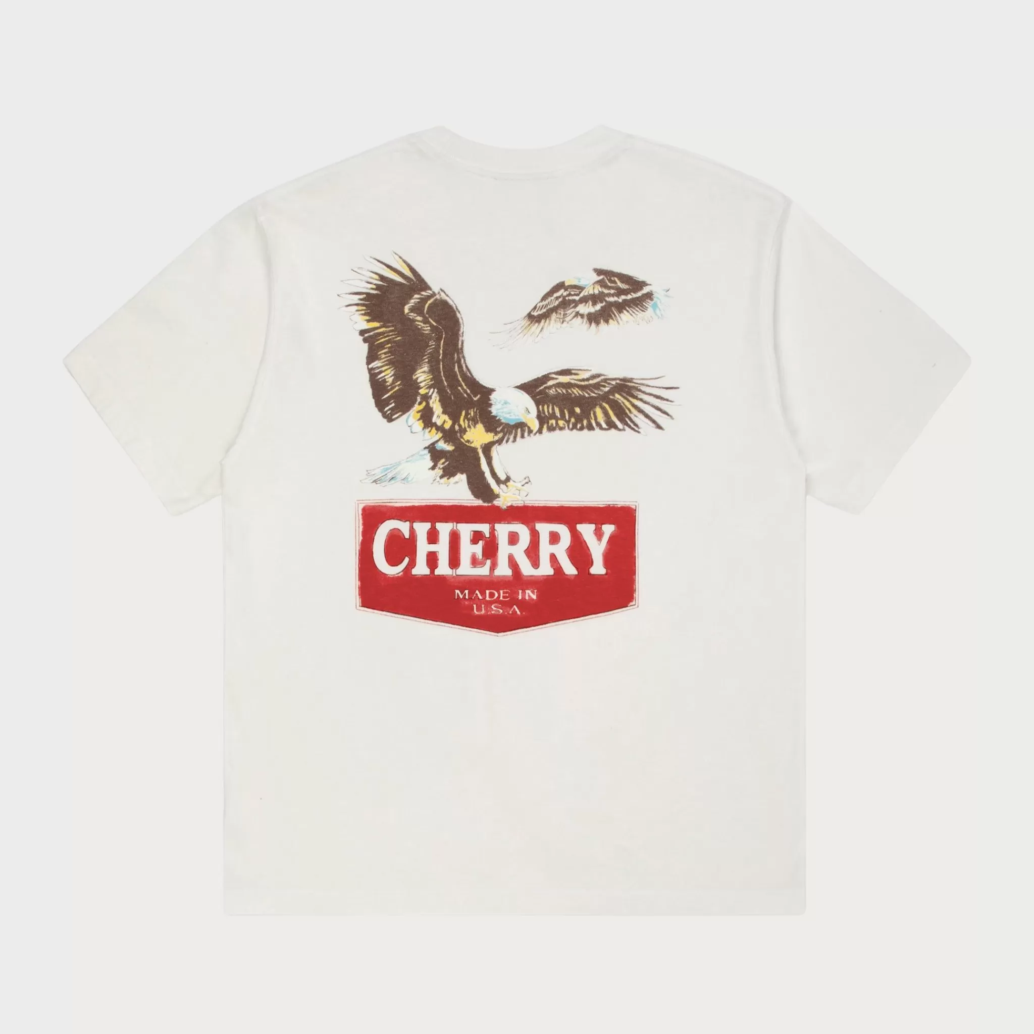 Cherry T-Shirt A Poche Soaring Eagle (Blanc Vintage)* T-Shirts Et Manches Longues