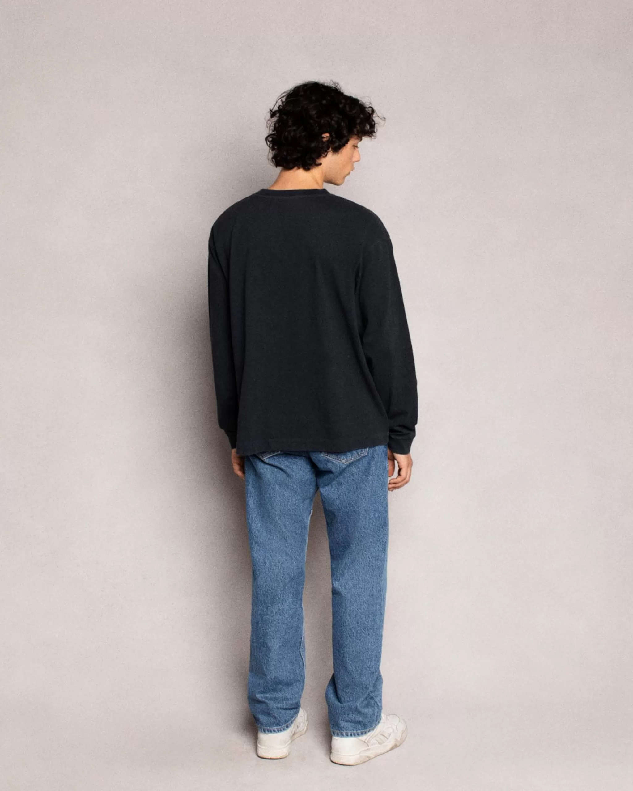 Cherry T-Shirt Basique L/S (Vintage Noir)* T-Shirts Et Manches Longues